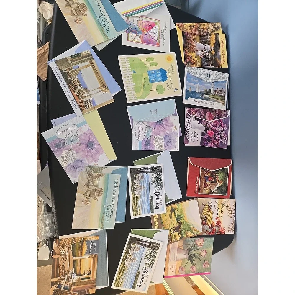 Assorted Birthday Cards & Envelopes Lot Of 17 Greeting Cards New Vibrant Designs